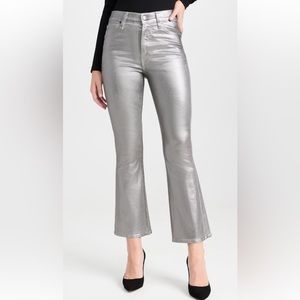 Veronica Beard Carson Metallic High Rise Ankle Jeans